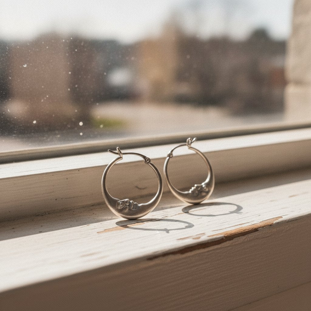 Månesølv hoops