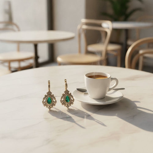 Capucine Emerald Earrings