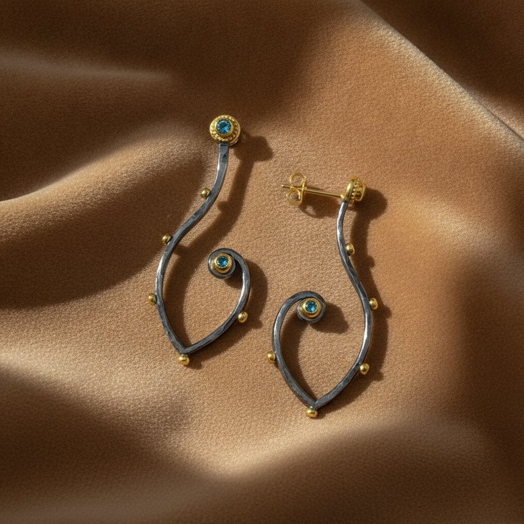Ambre Vintage Earrings