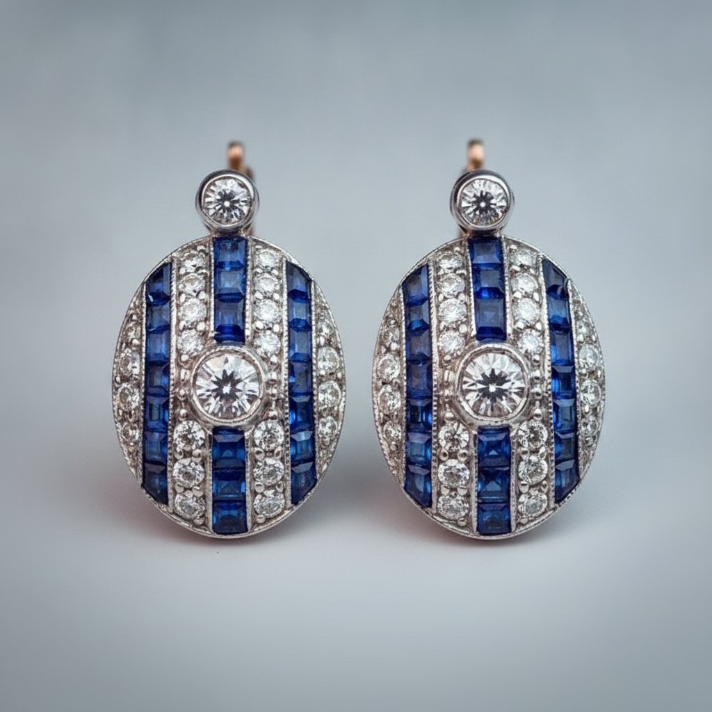 Celestine Sapphire Earrings