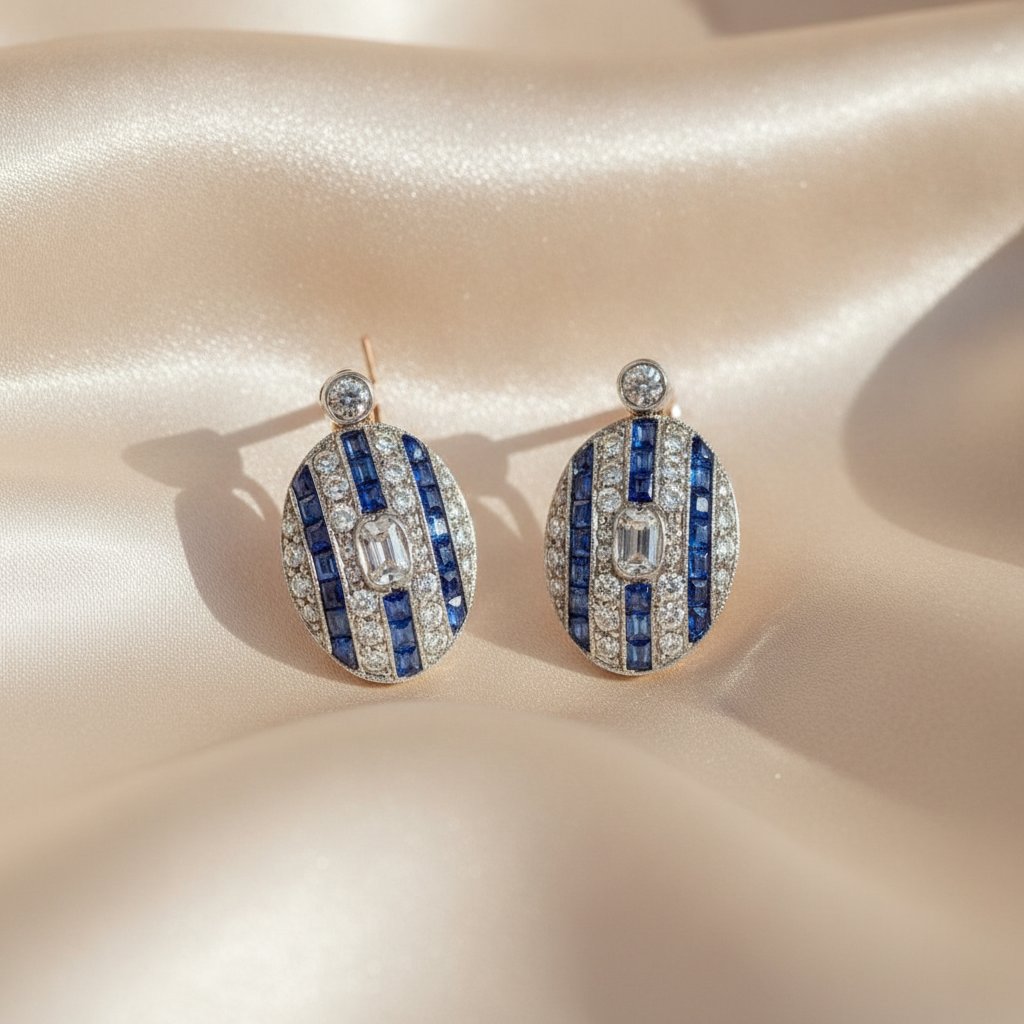 Celestine Sapphire Earrings