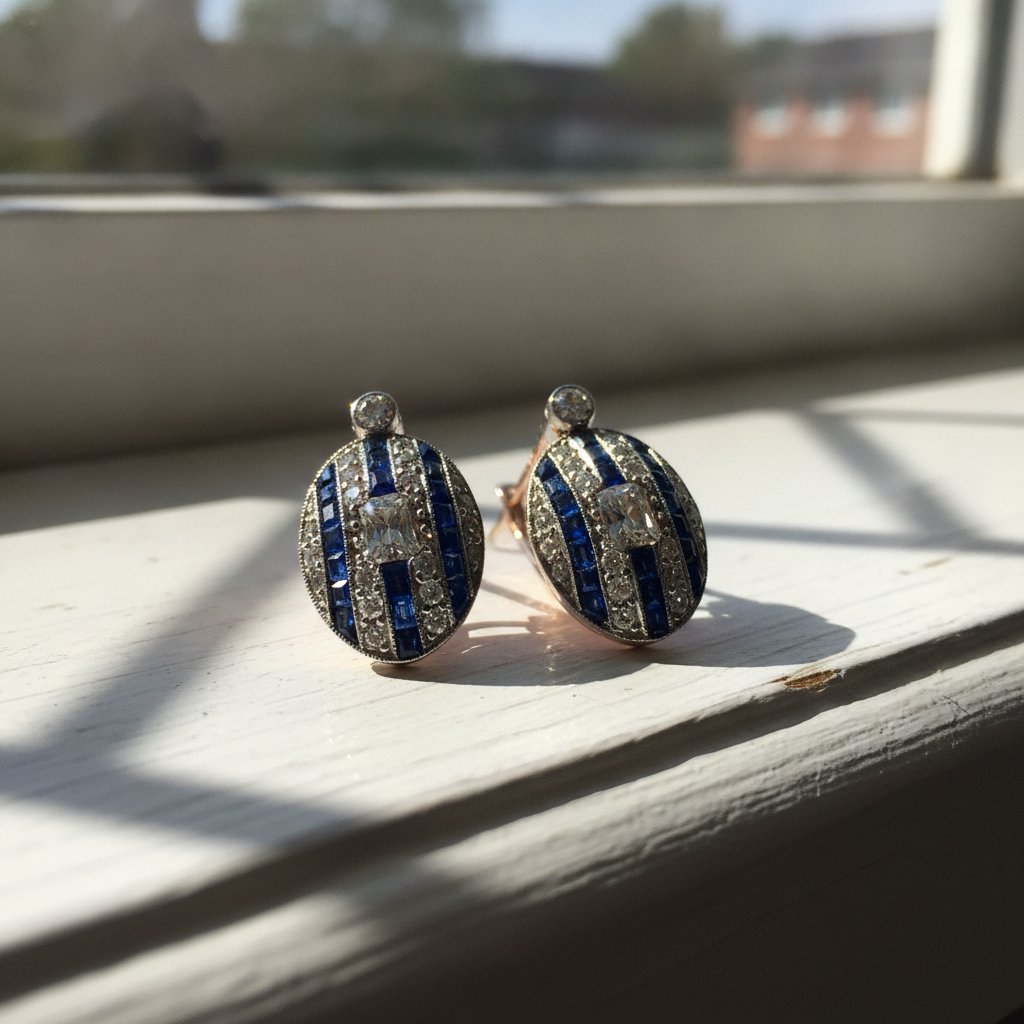 Celestine Sapphire Earrings