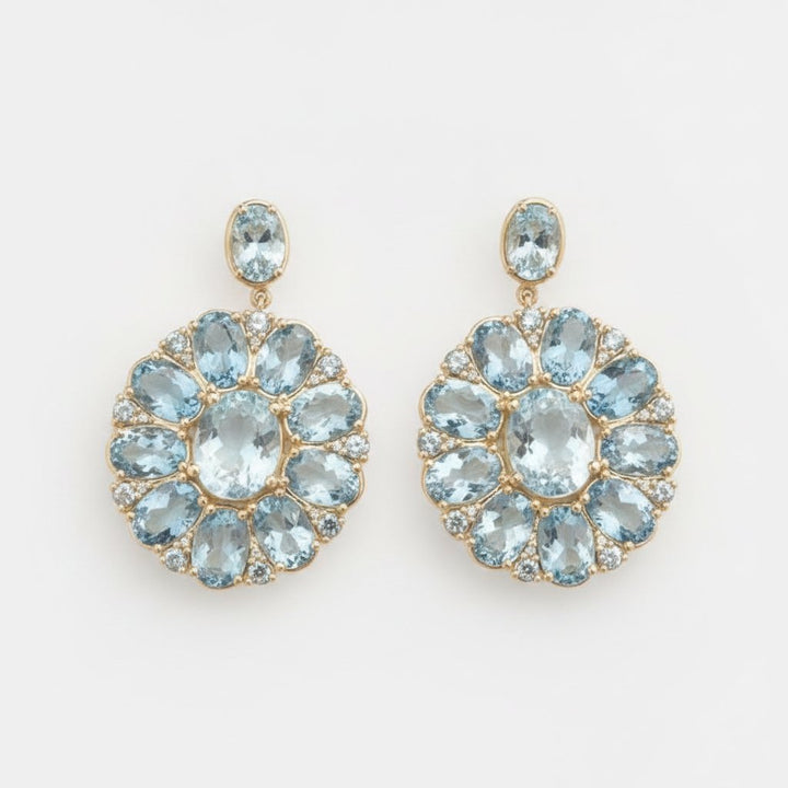 Lucine Aquamarine Earrings
