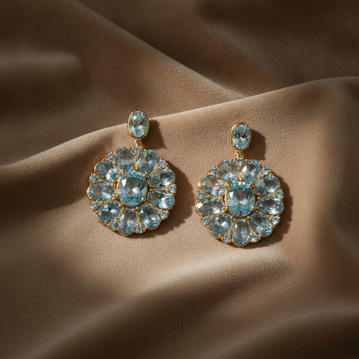 Lucine Aquamarine Earrings