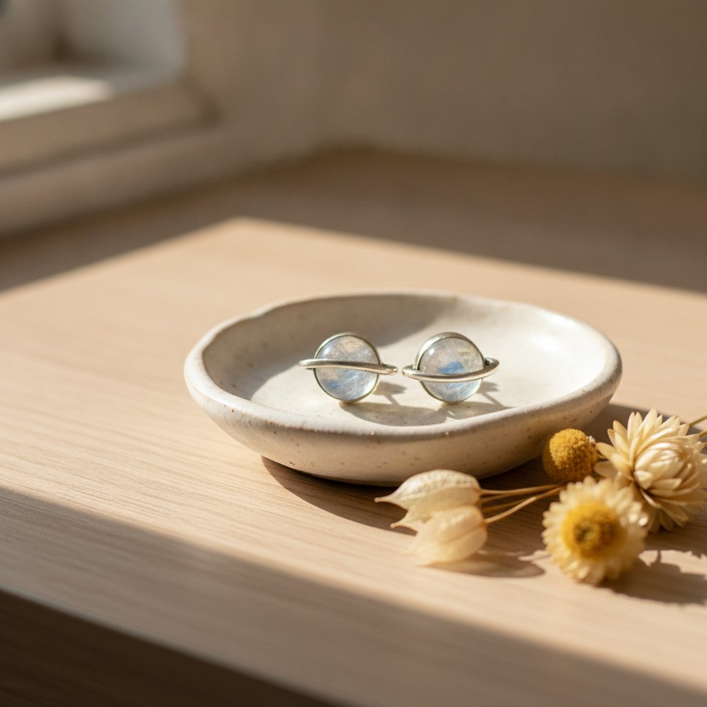 Thessaly Moonstone Earrings