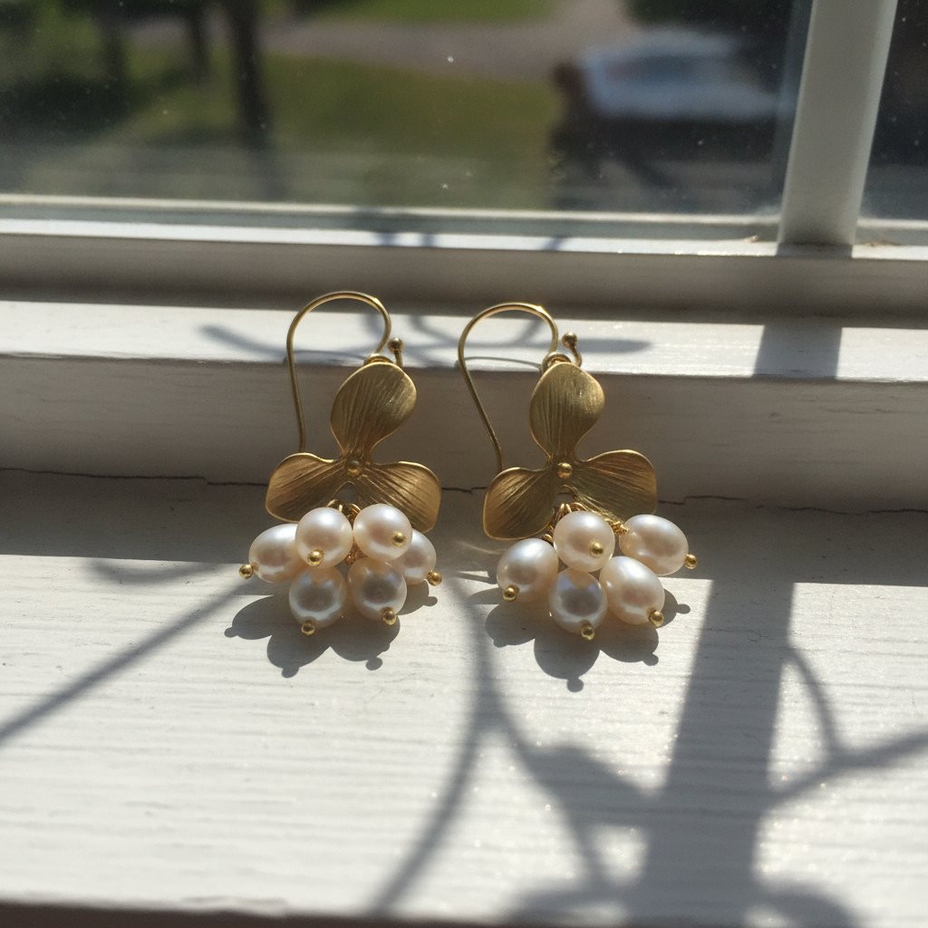 Fleur Pearl Earrings