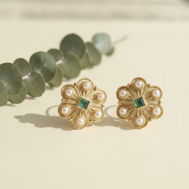 Fleur Pearl Earrings