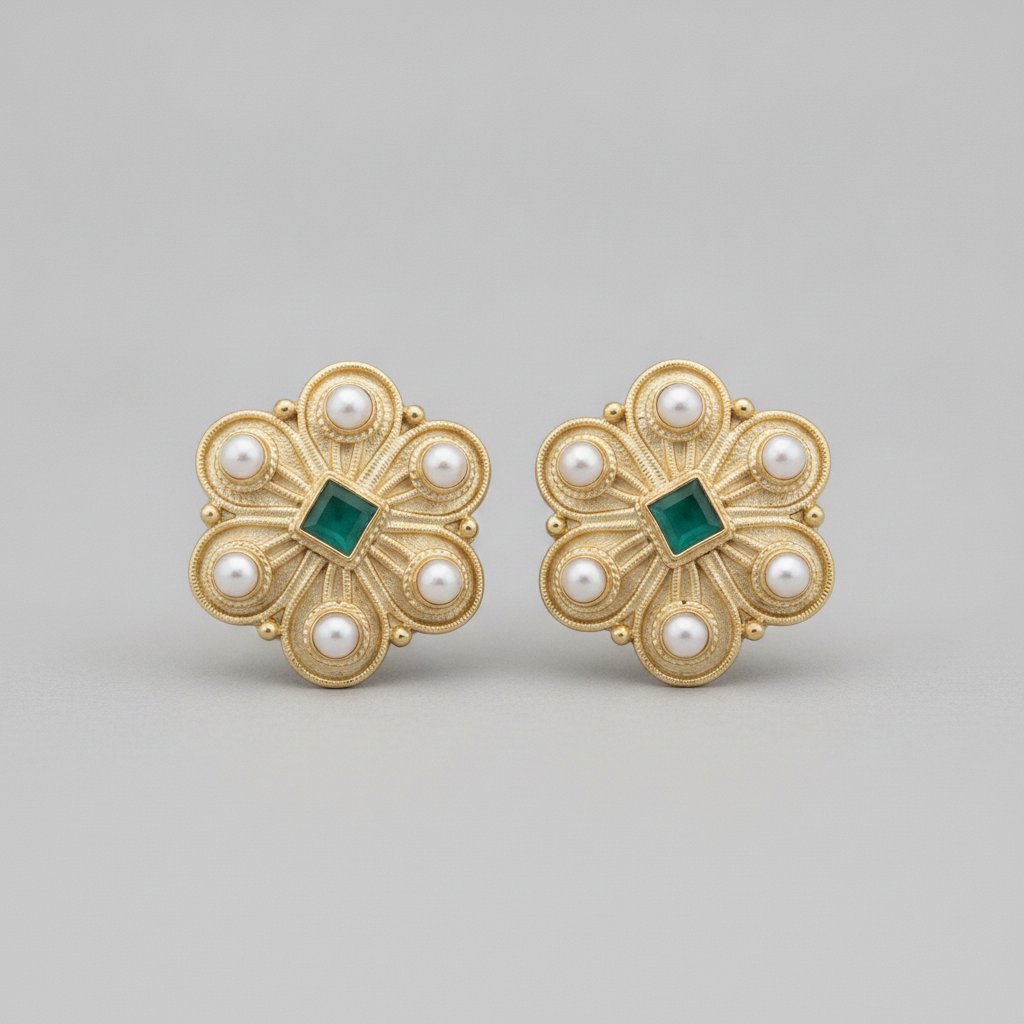 Fleur Pearl Earrings
