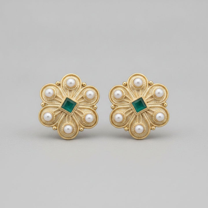 Fleur Pearl Earrings