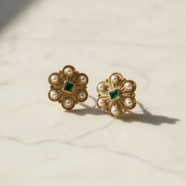 Fleur Pearl Earrings