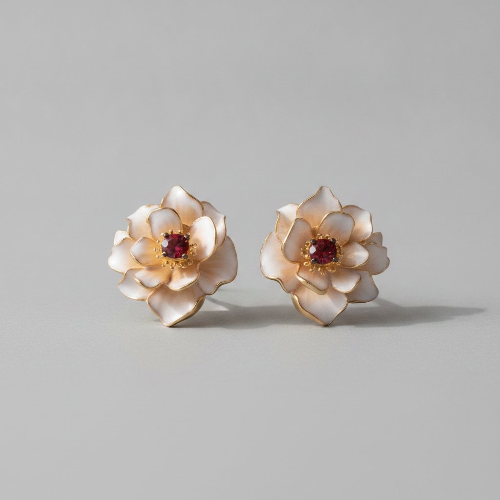 Fleur Gold Earrings