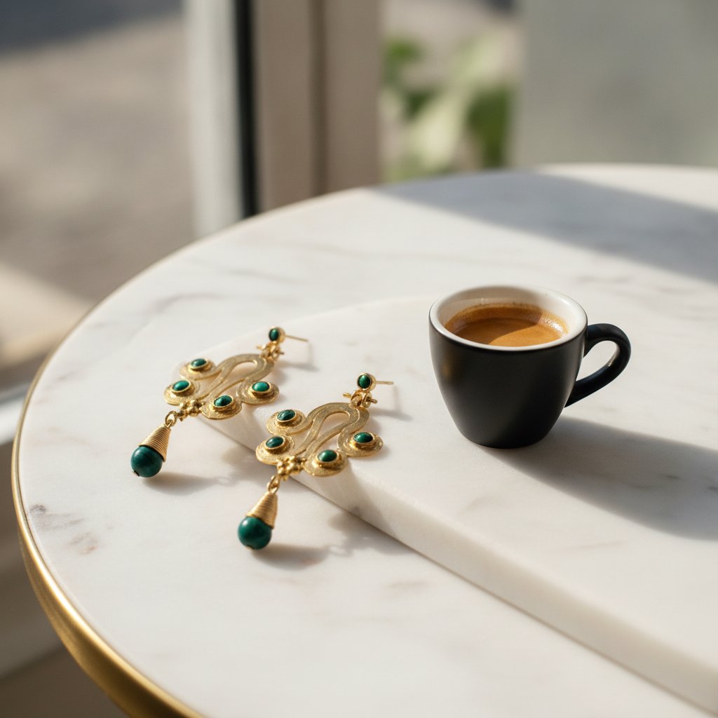 Fleur Gold Earrings