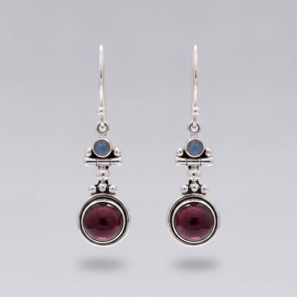Emmeline Garnet Earrings