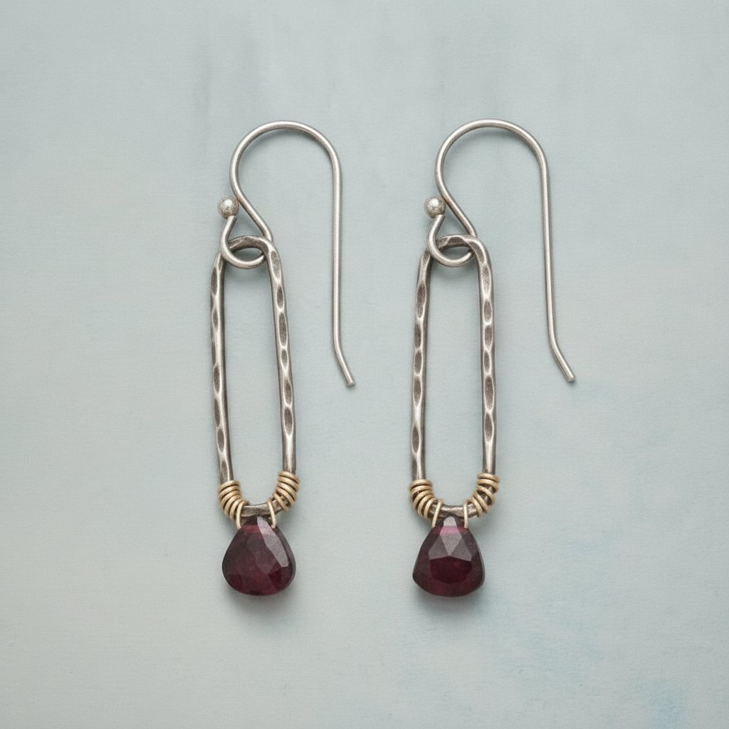 Ninon Garnet Earrings
