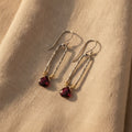 Ninon Garnet Earrings