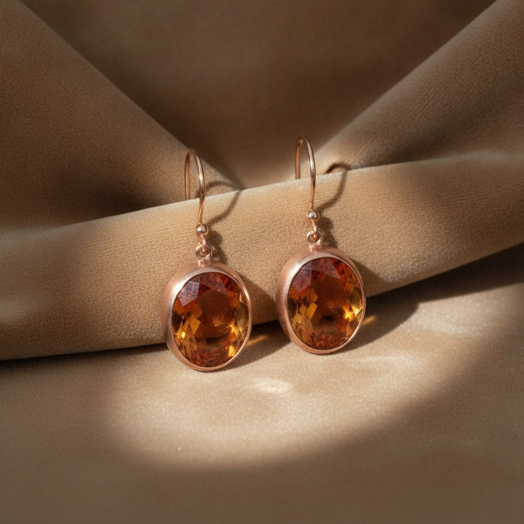Ambre Garnet Earrings