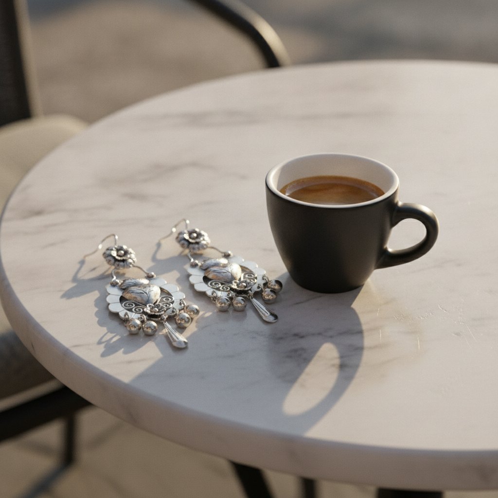 Celestine Silver Earrings