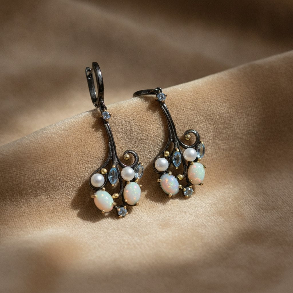 Ambre Vintage Earrings