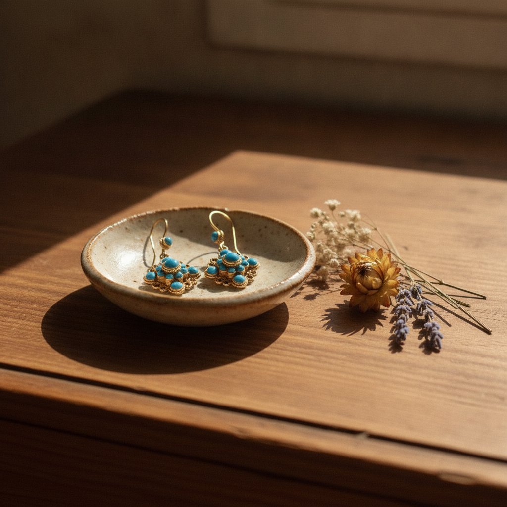 Ambre Vintage Earrings