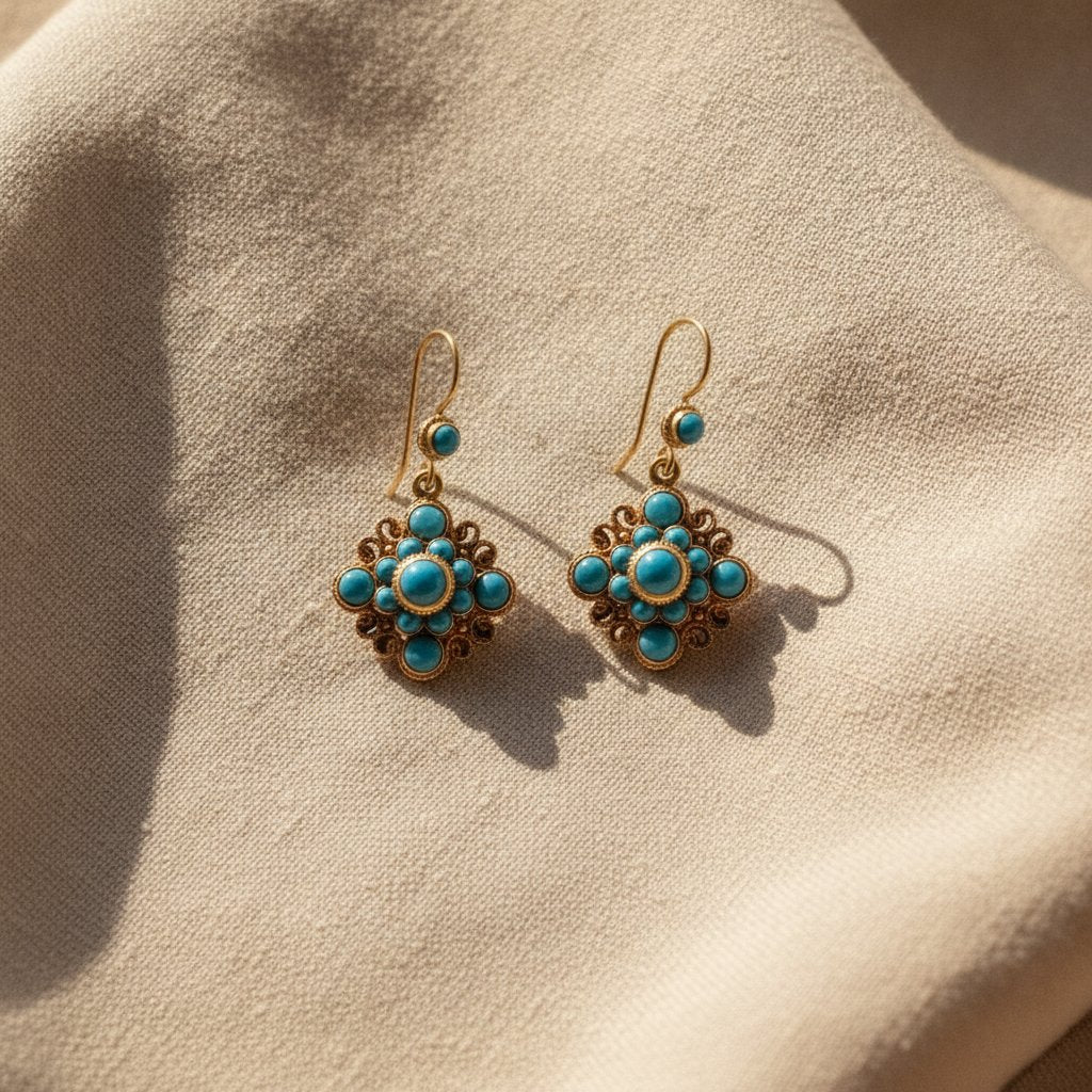 Ambre Vintage Earrings