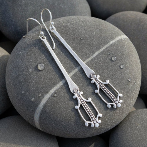 Ambre Silver Earrings