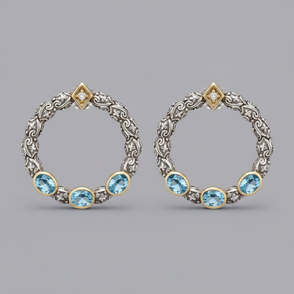 Ambre Crystal Earrings