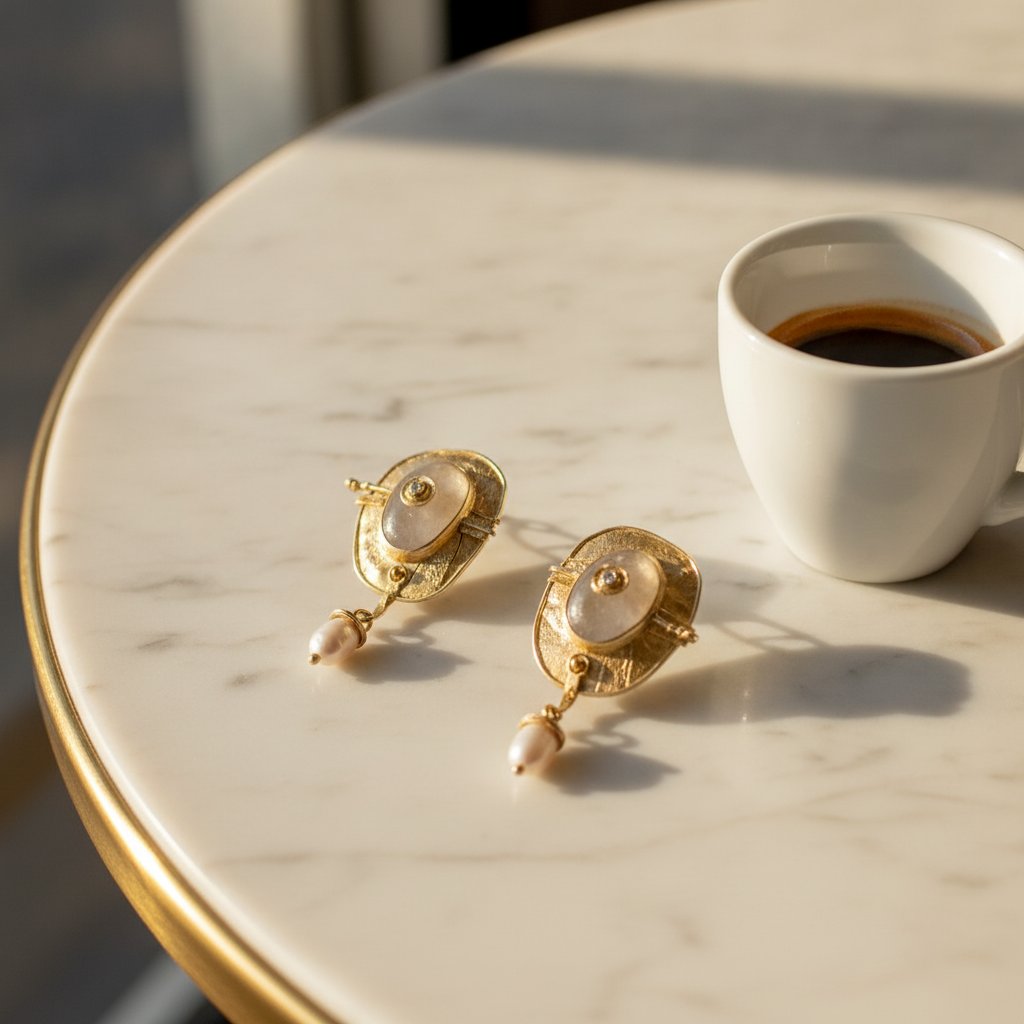 Nerine Pearl Earrings