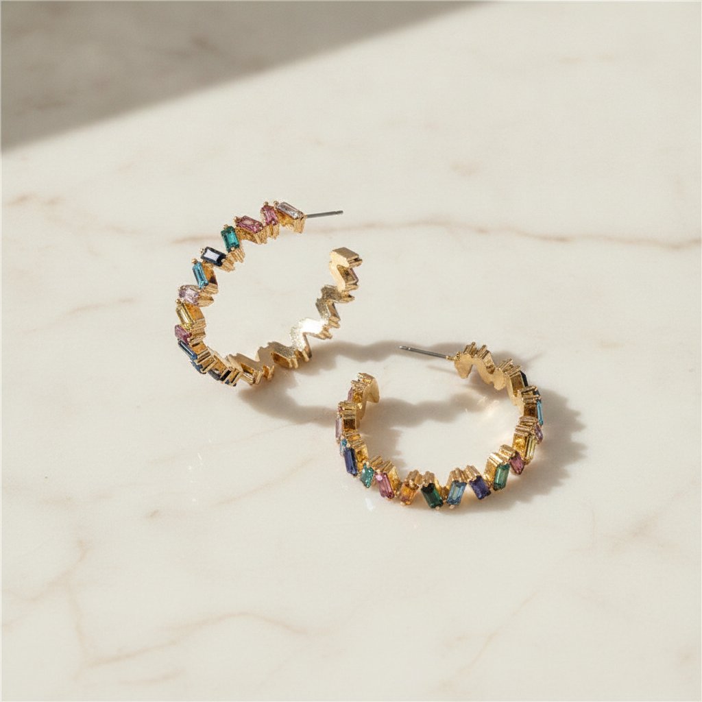 Fleur Crystal Earrings