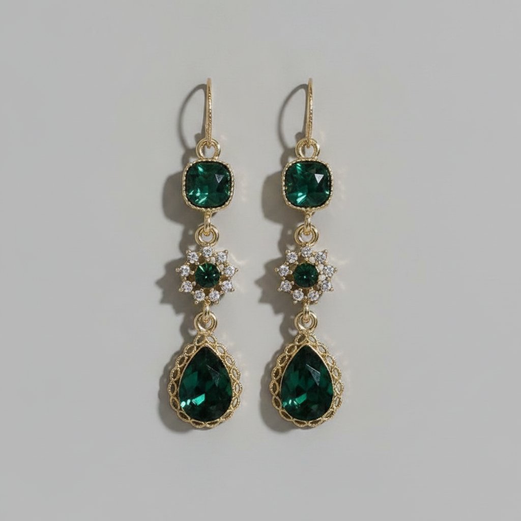 Fleur Crystal Earrings