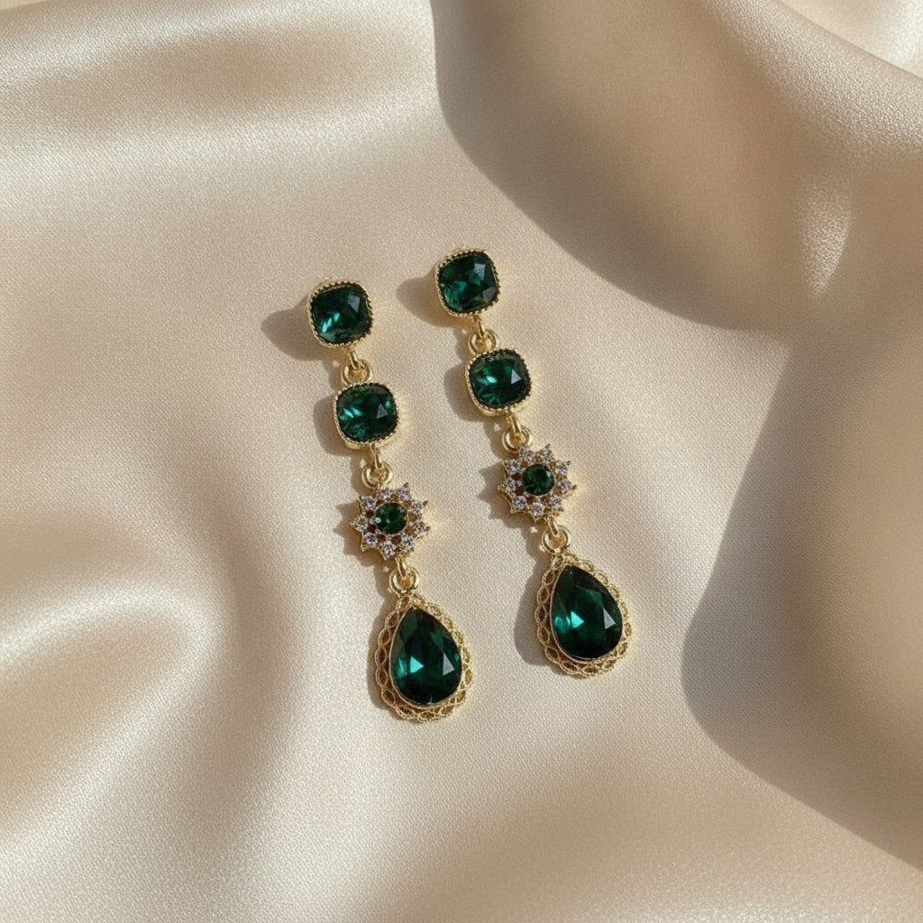 Fleur Crystal Earrings