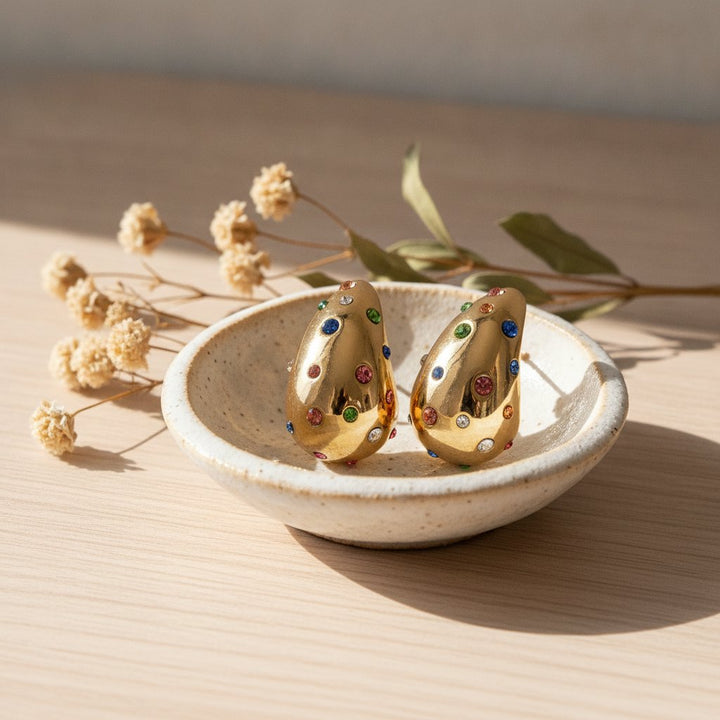 Fleur Zirconia Earrings