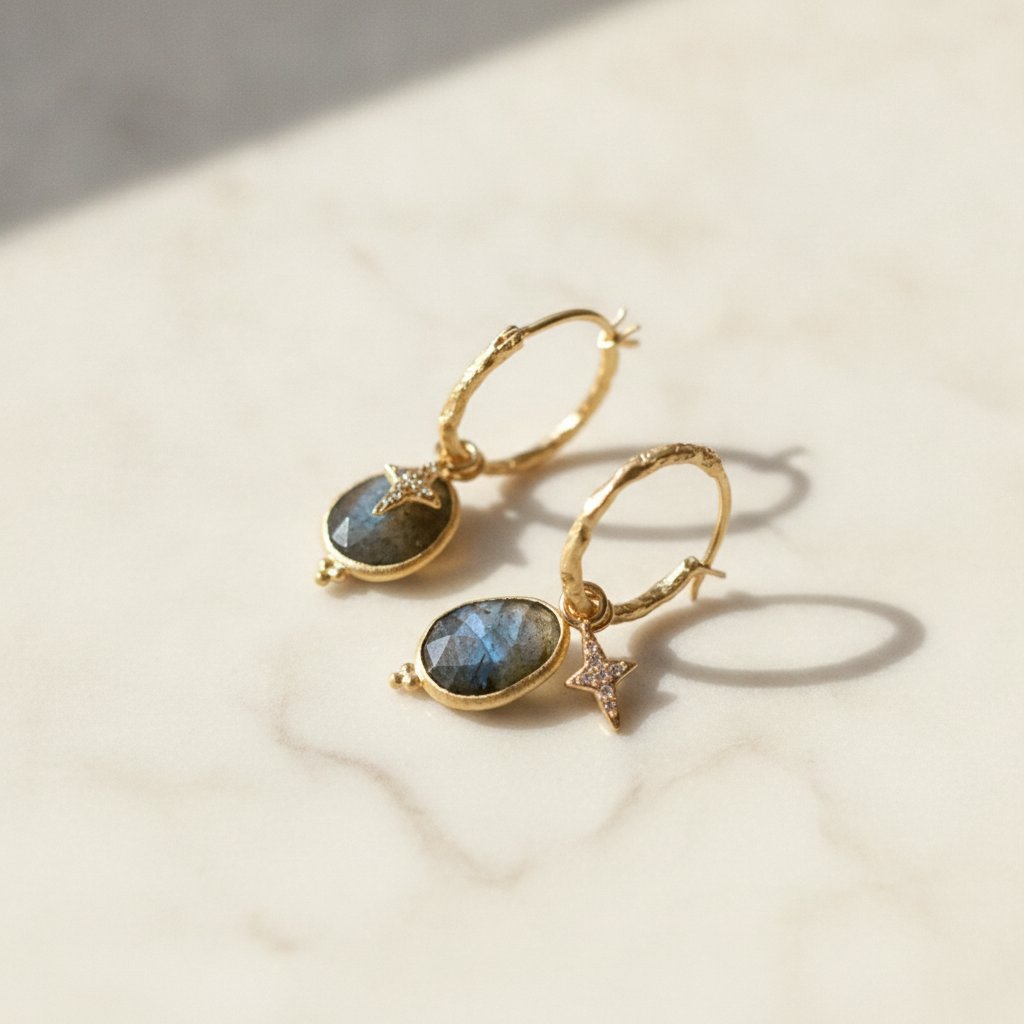 Fleur Gold Earrings