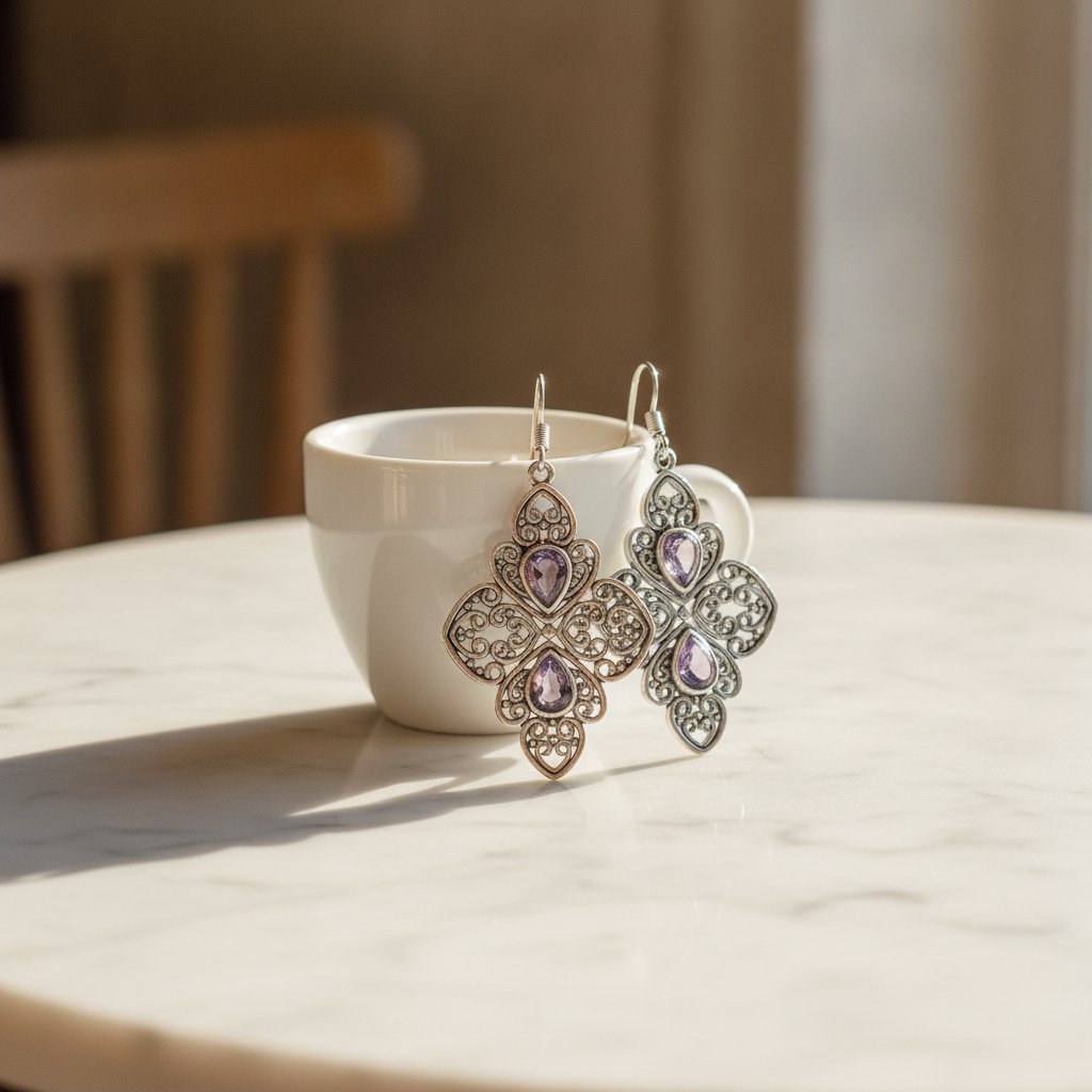 Fleur Crystal Earrings