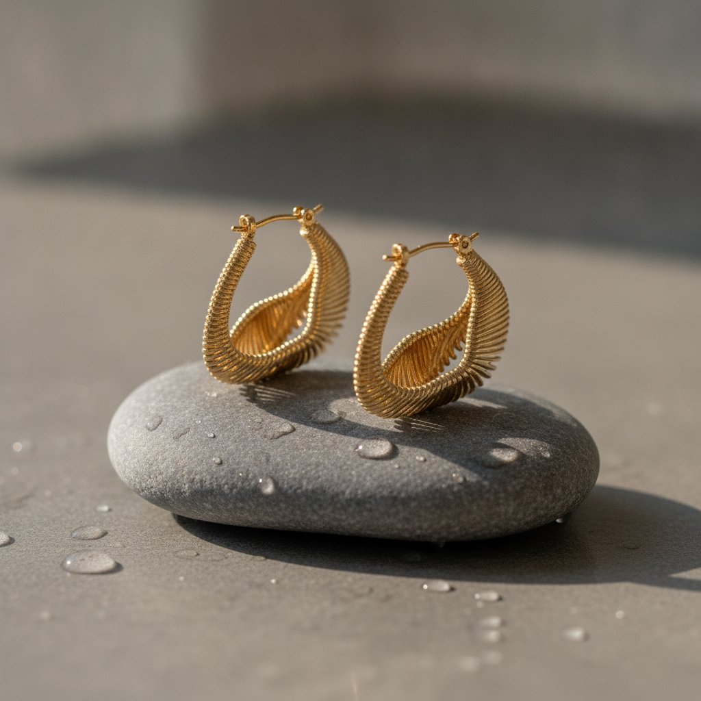 Fleur Gold Earrings