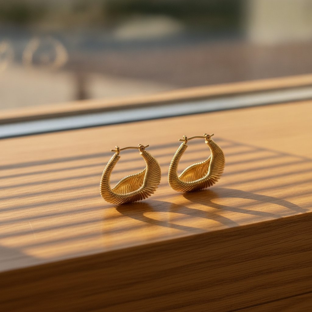 Fleur Gold Earrings