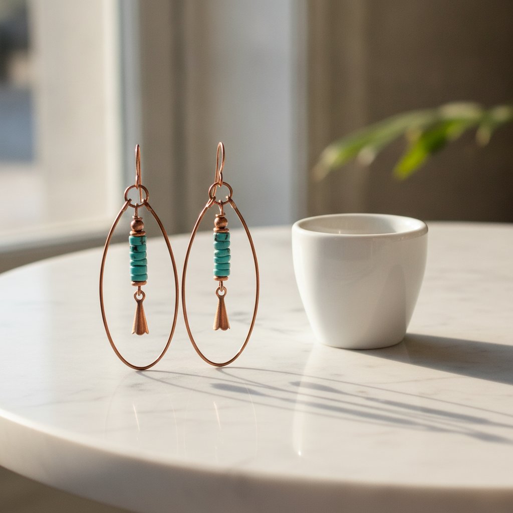 Fleur Turquoise Earrings