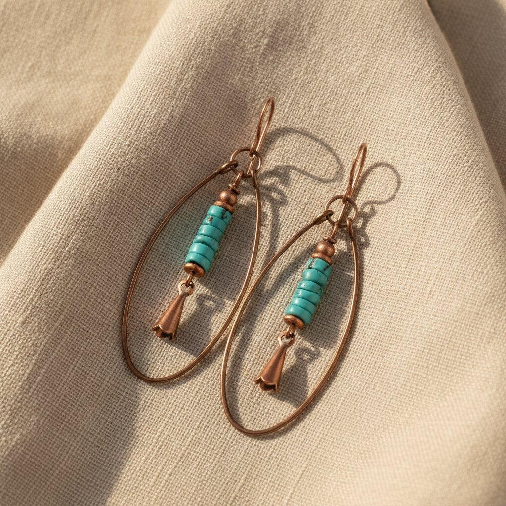 Fleur Turquoise Earrings