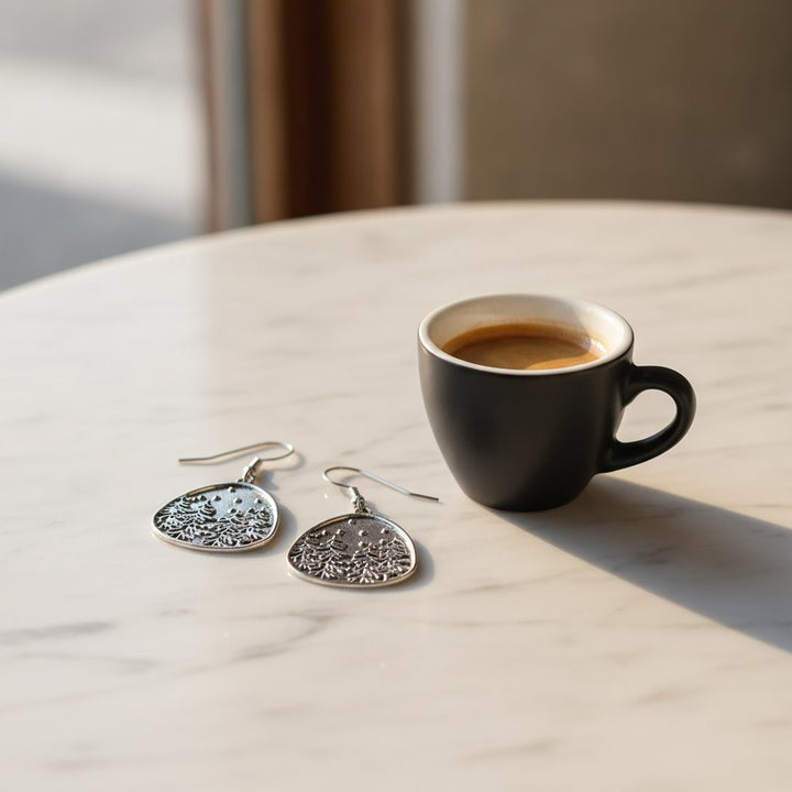 Fleur Silver Earrings