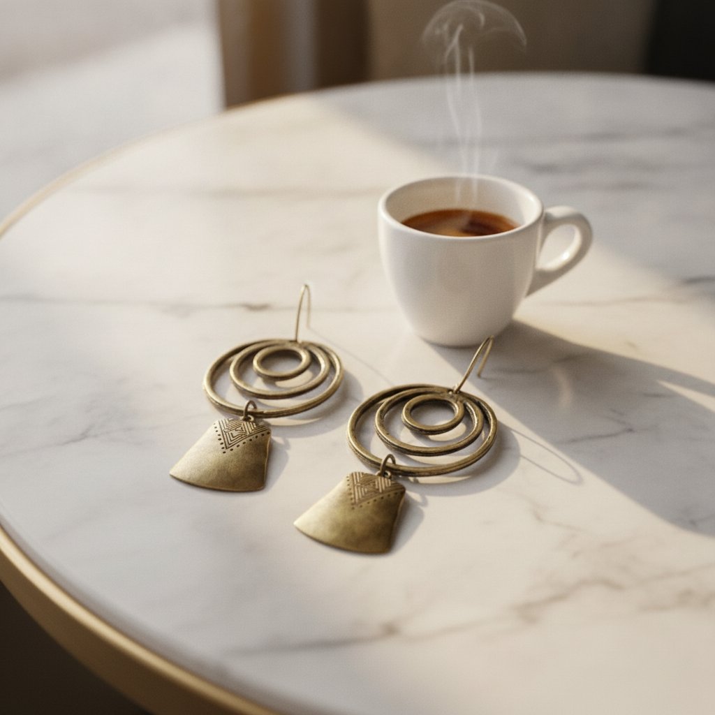 Fleur Gold Earrings