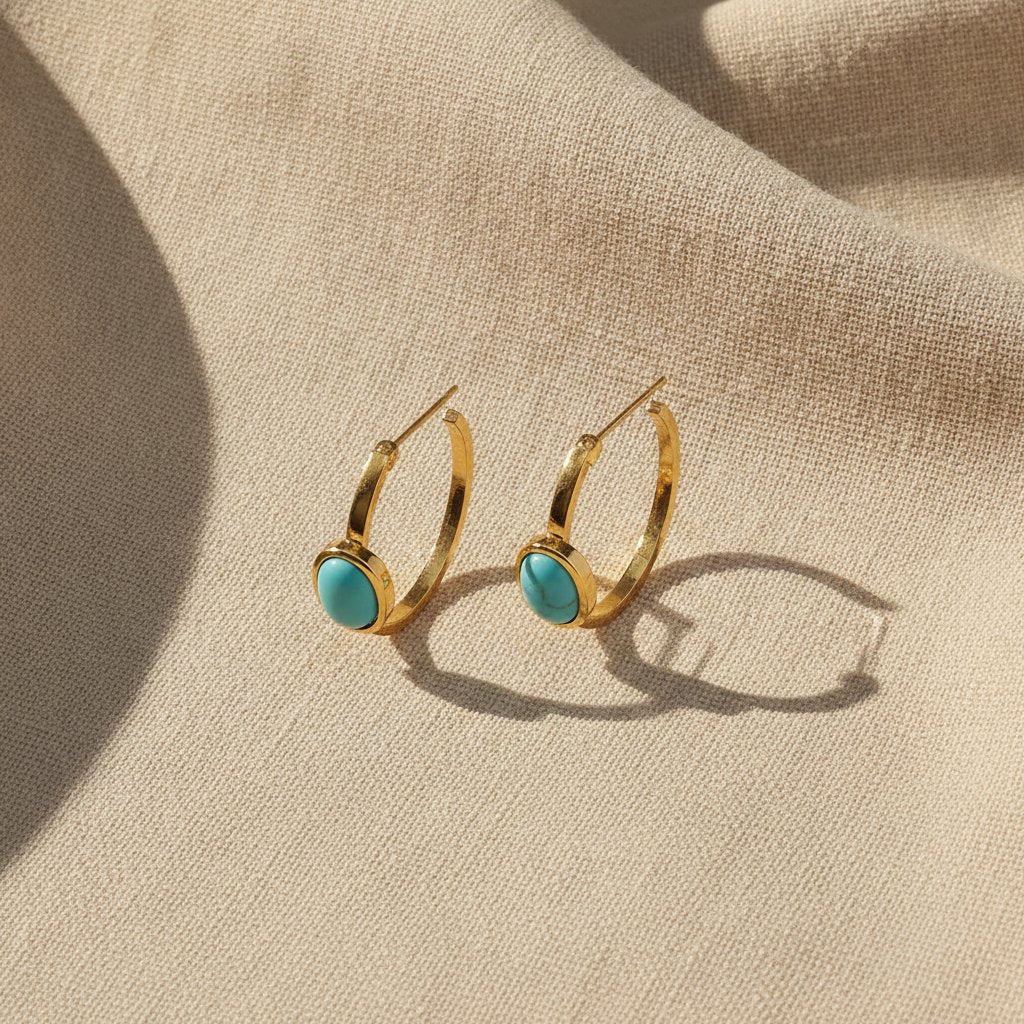 Fleur Turquoise Earrings