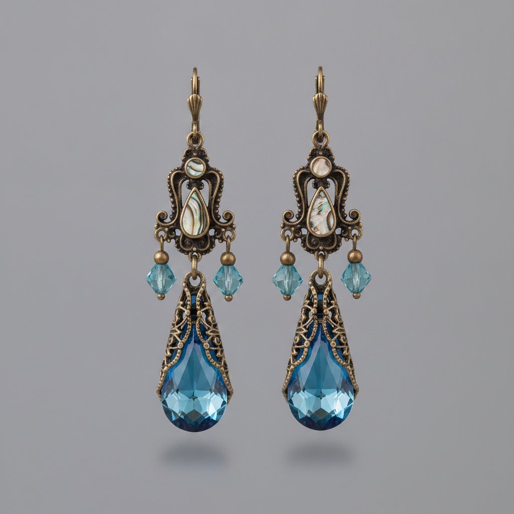 Fleur Crystal Earrings