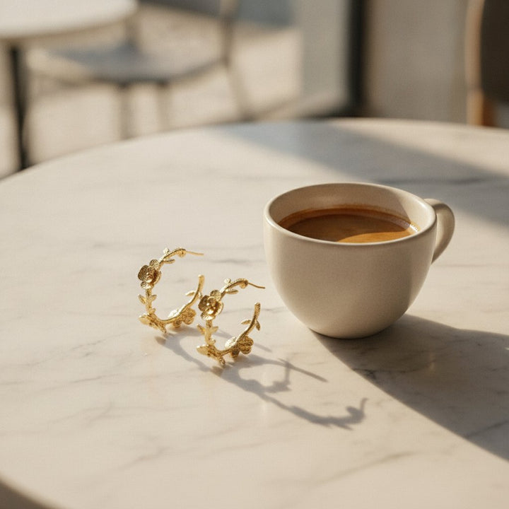 Fleur Gold Earrings