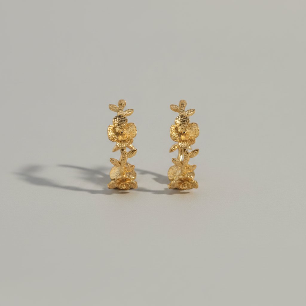 Fleur Gold Earrings