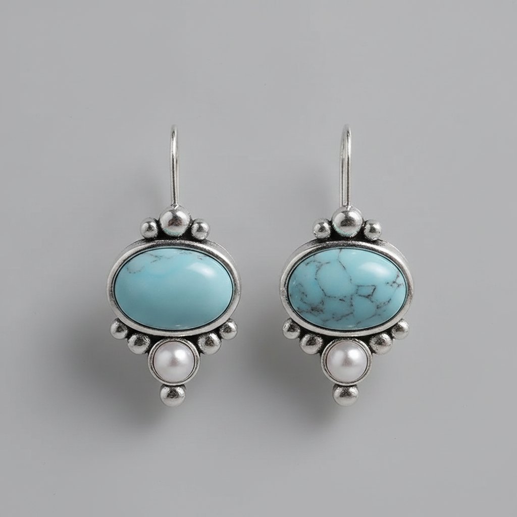Fleur Turquoise Earrings