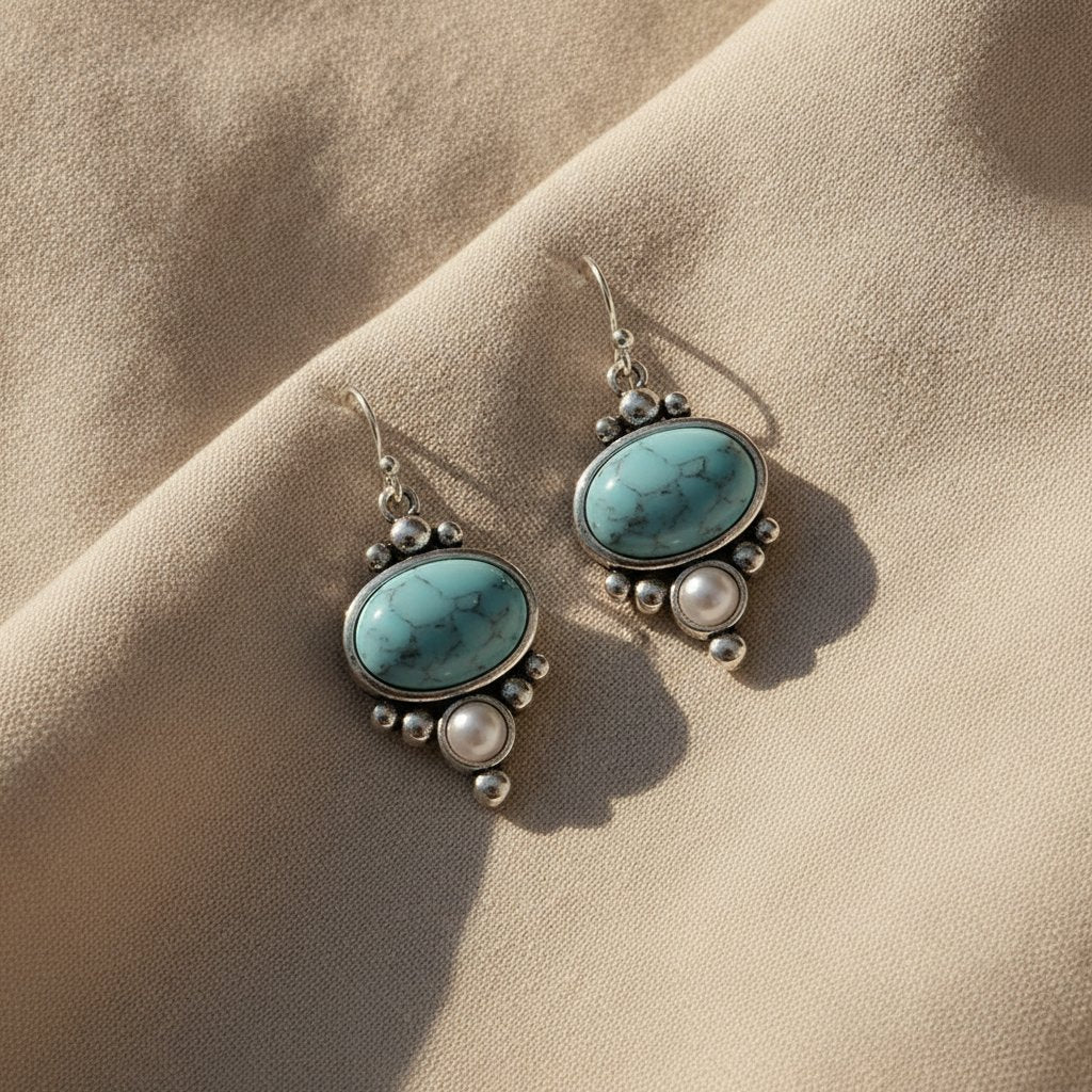 Fleur Turquoise Earrings