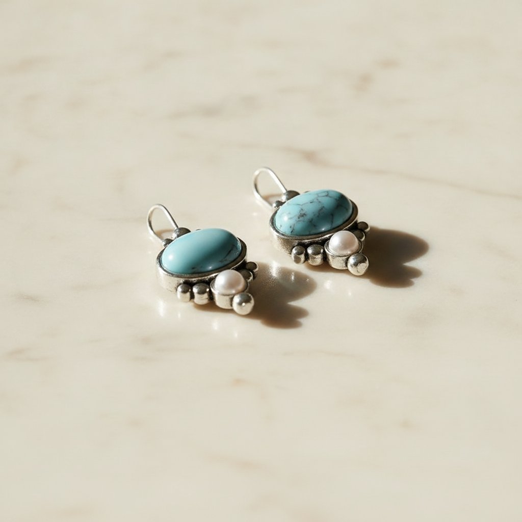 Fleur Turquoise Earrings