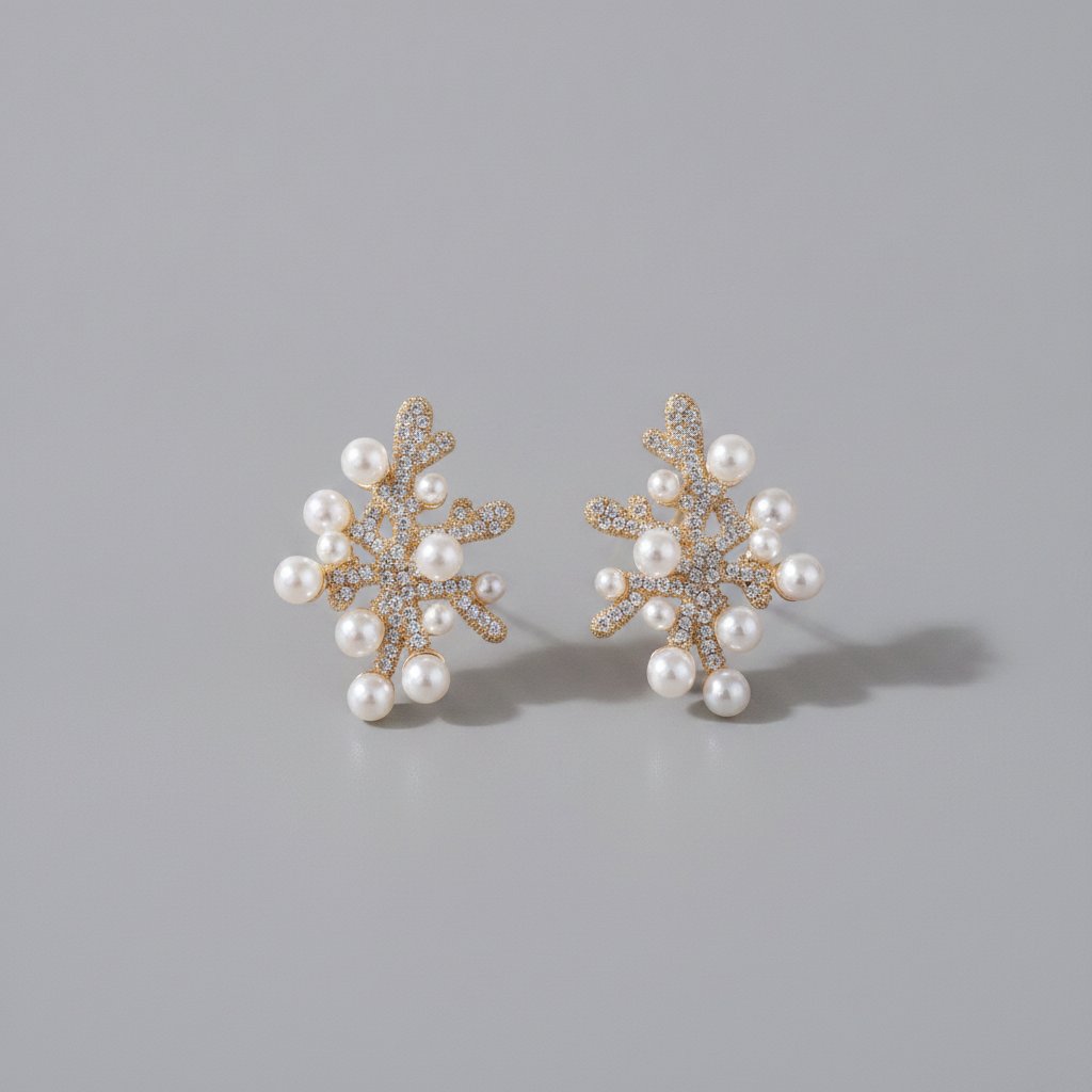 Fleur Pearl Earrings