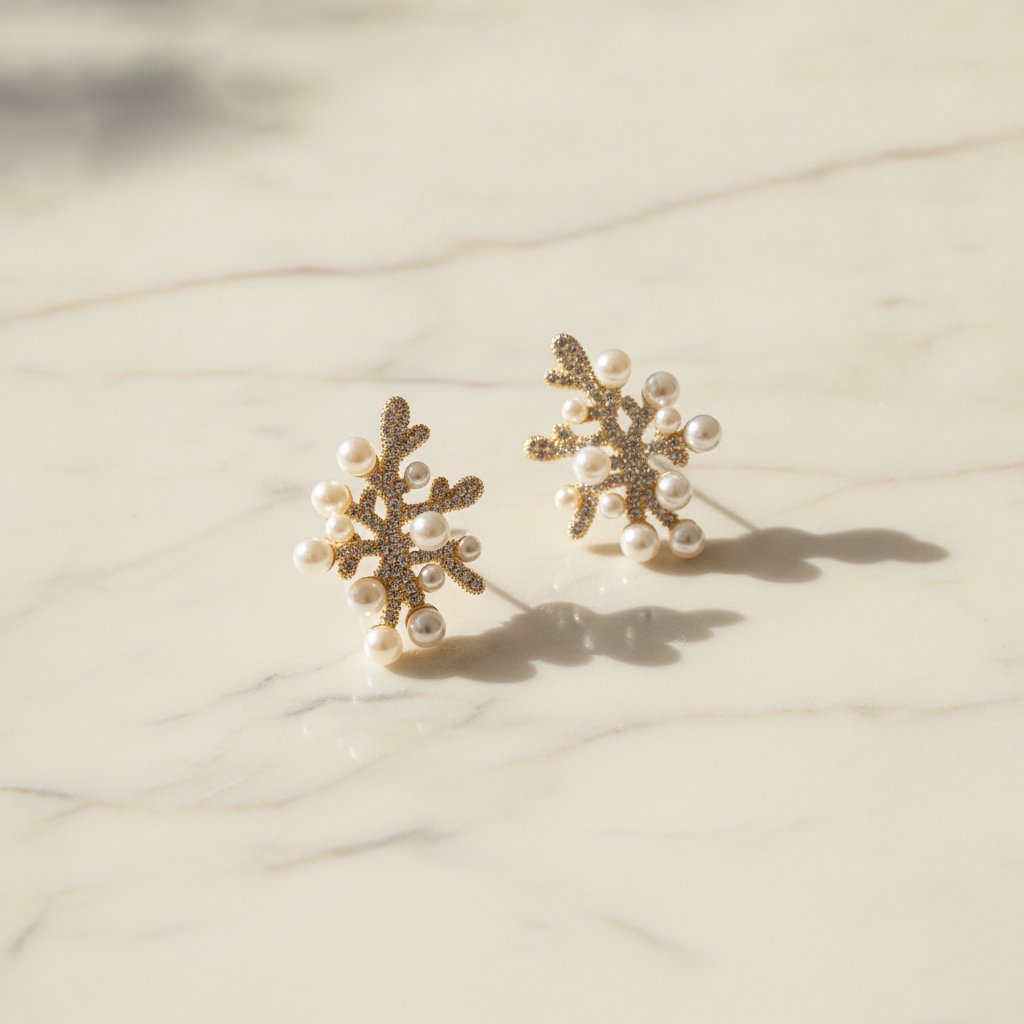 Fleur Pearl Earrings