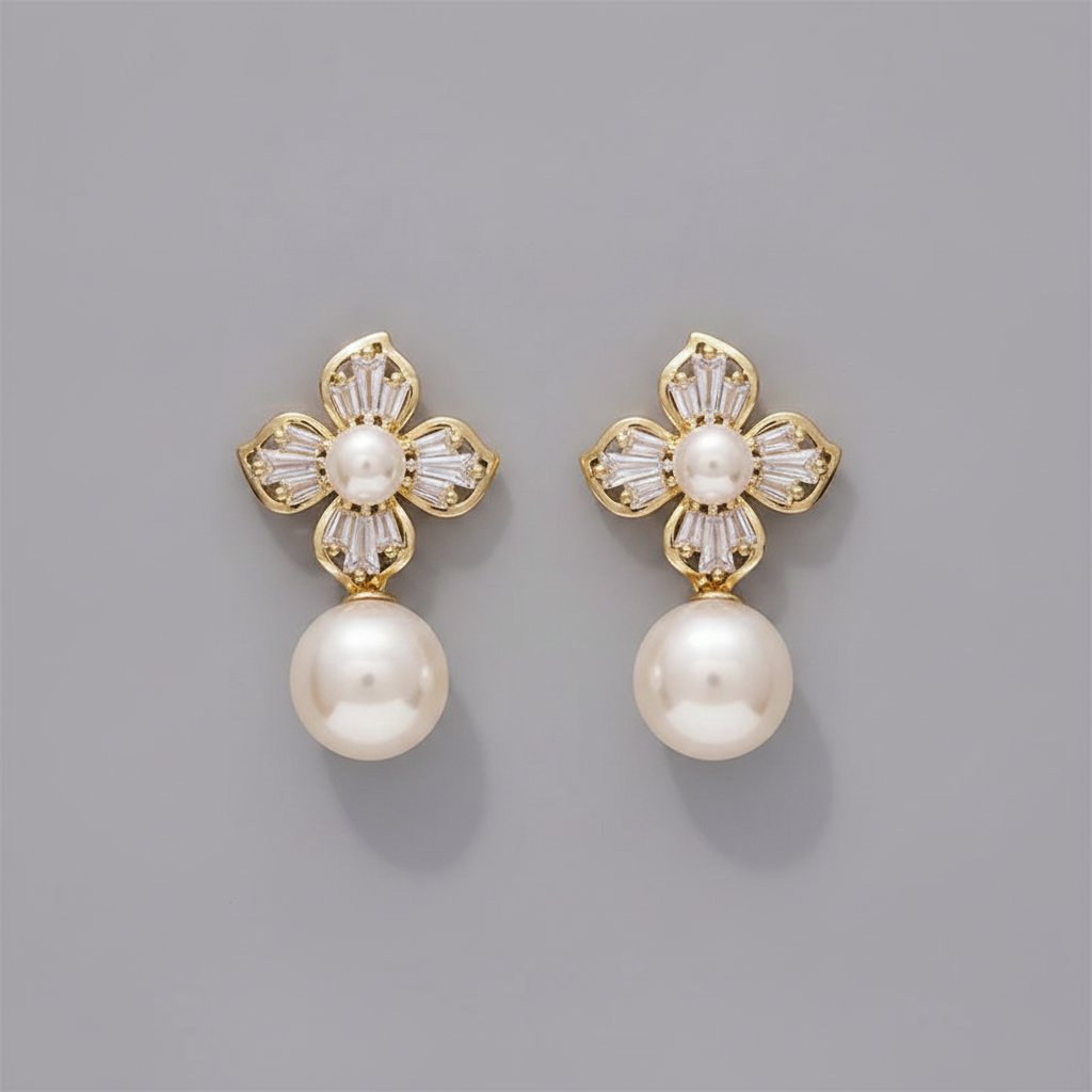 Fleur Pearl Earrings