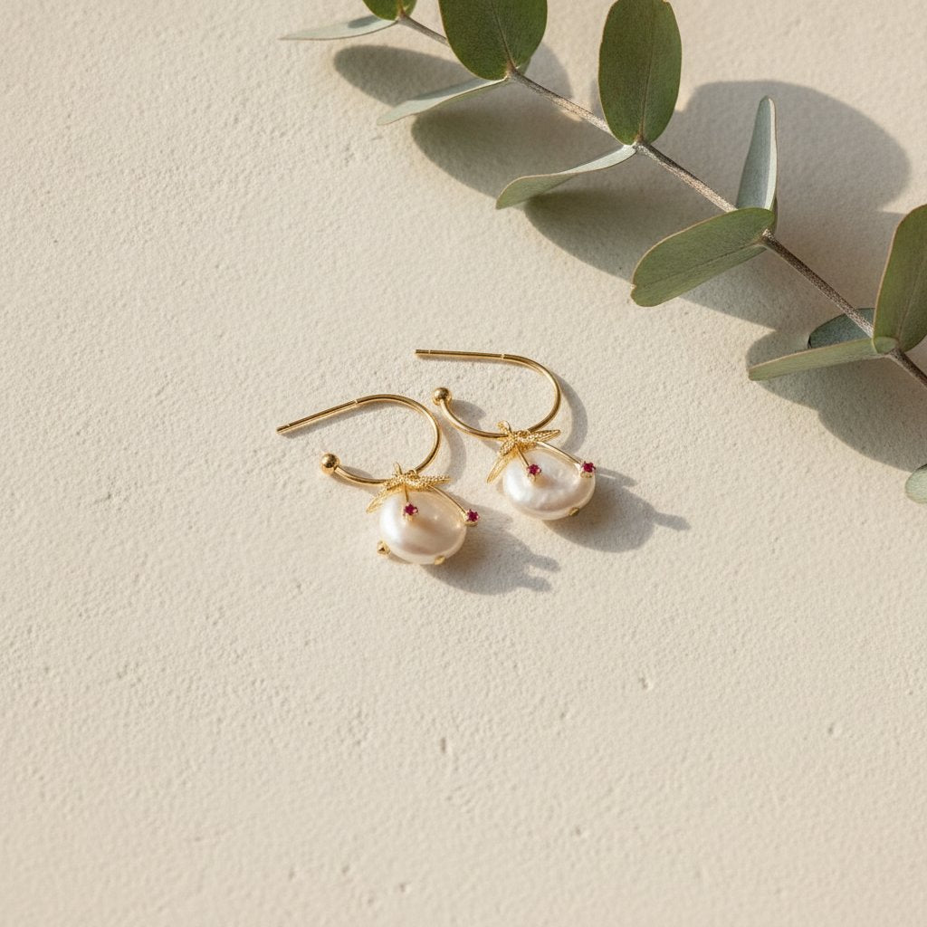 Fleur Pearl Earrings